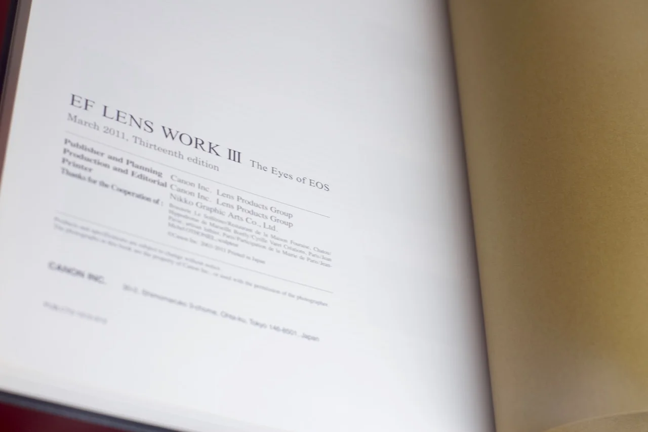 Canon EF Lens Work III The Eyes of EOS, Hardcover Thirteenth